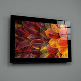 Autumn Leaves Glass Wall Art.