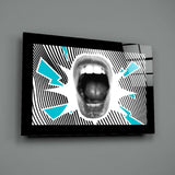 Scream Glass Wall Art.