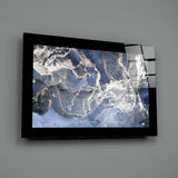 Blue Quartz Glass Wall Art.