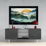 Emerald Valley Glass Wall Art.