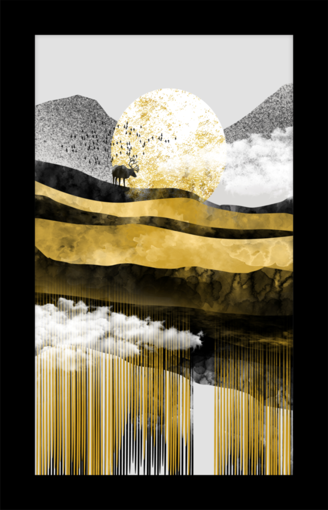 Golden Valley Glass Wall Art