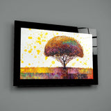 Colorful Dream Tree Glass Wall Art.