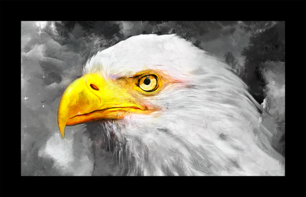 Eagle Glass Wall Art