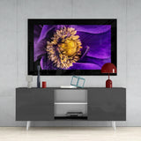 Passionflower Flower Glass Wall Art.