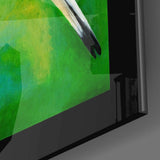 Bird on Branch Glass Wall Art.