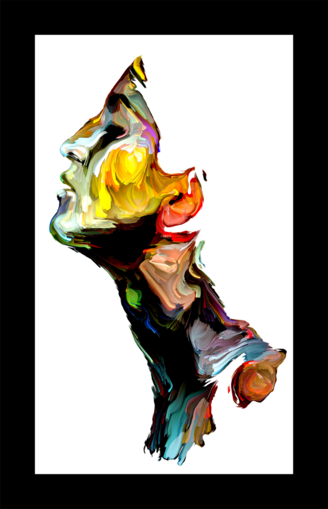 Pensées abstraites Impression sur verre