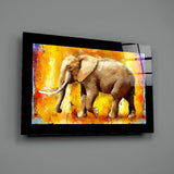 Elephant Glass Wall Art.