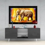 Elephant Glass Wall Art.