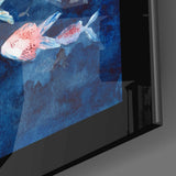 Colorful Fishes Glass Wall Art.