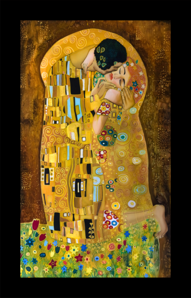 Gustav Klimt l'art Kisscam Impression sur verre