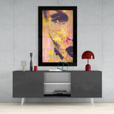 Woman Portrait Glass Wall Art.