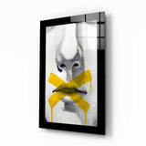 Kein Wort Glasbild - 72x46 cm