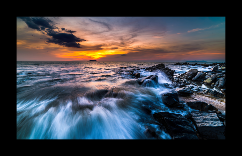 Arte della parete di vetro Mare combattente