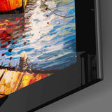 Fishing Town Glass Wall Art.