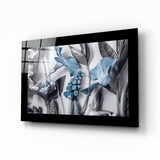 Blumenarrangement Glasbild - 72x46 cm