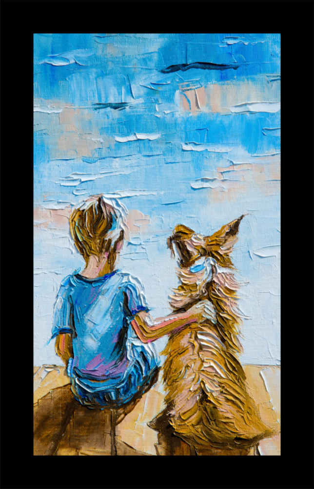 Arte della parete di vetro Amicizia eterna