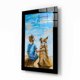 Cuadro de cristal Amistad eterna - 72x46 cm