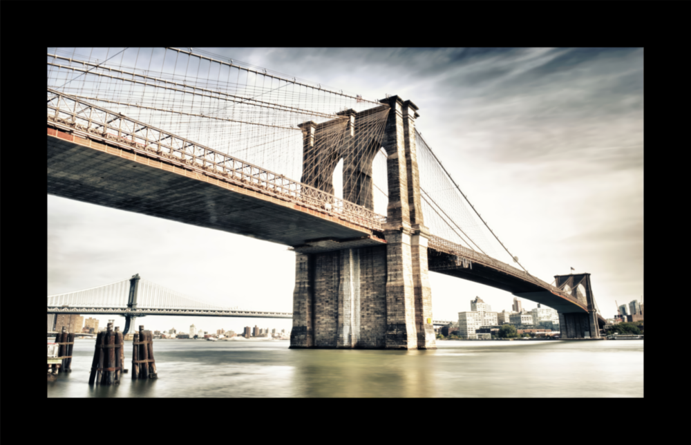 Brooklyn Bridge Glass Wall Art