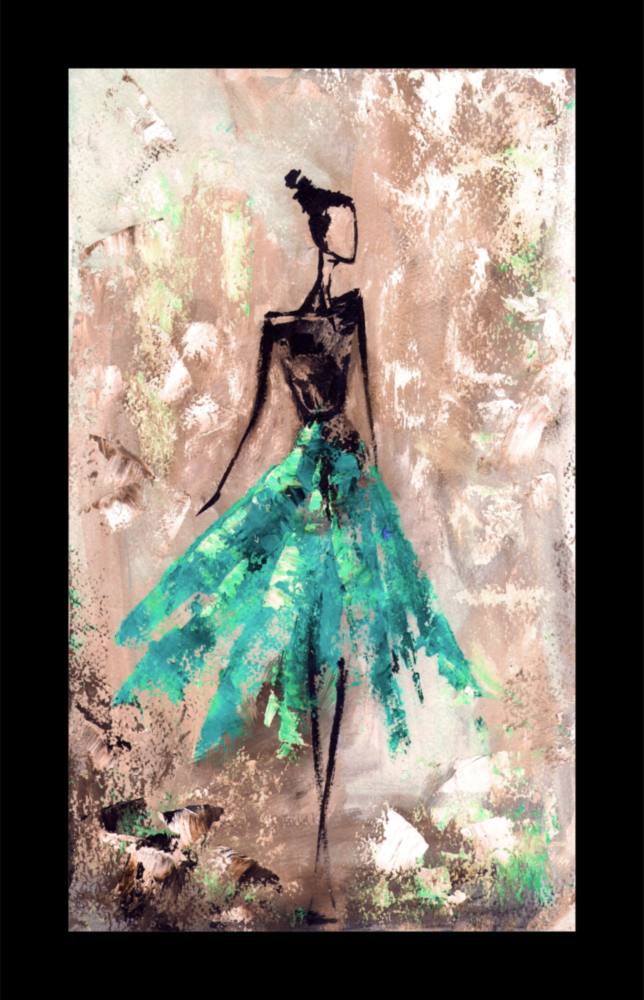 Arte della parete di vetro Ballerina