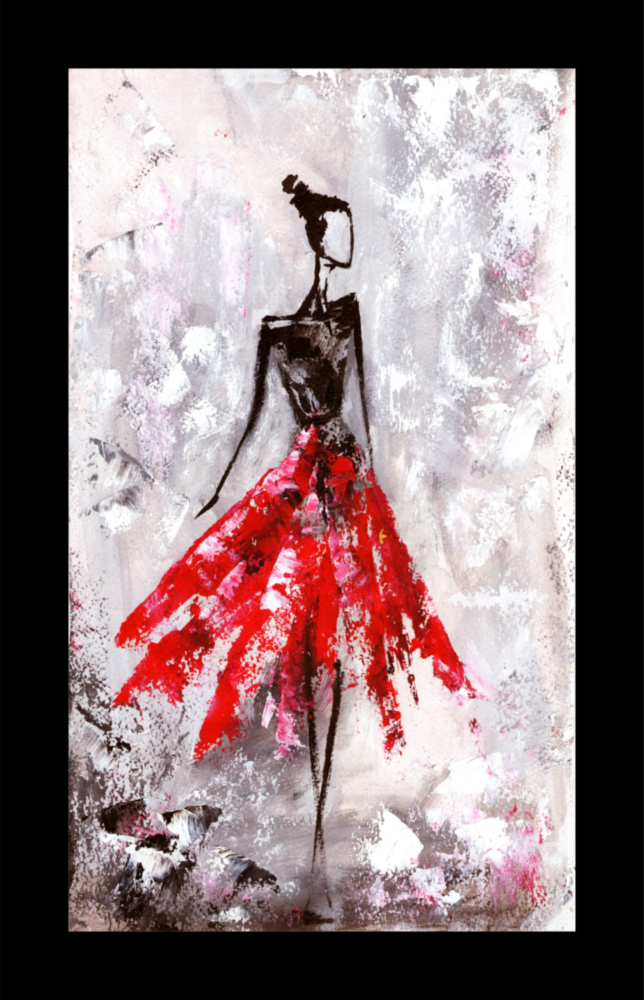 Arte della parete di vetro Ballerina