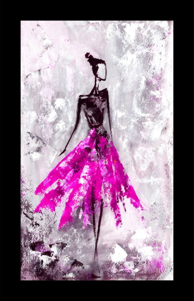 Arte della parete di vetro Ballerina