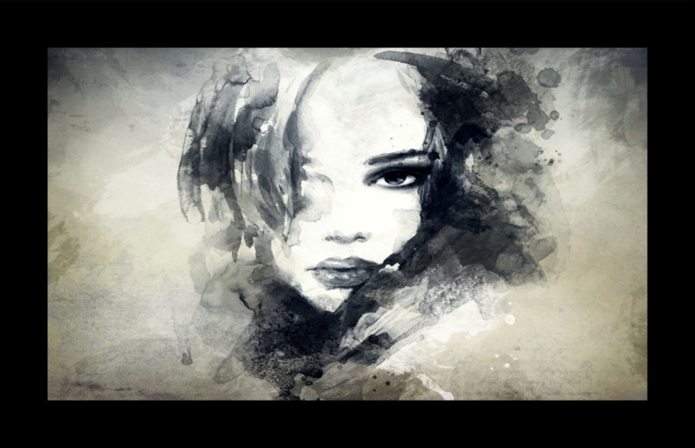 Femme Impression Sur Verre