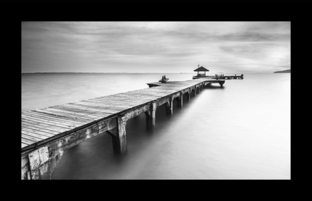 Arte della parete di vetro Molo