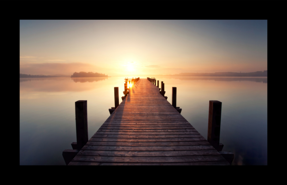 Coucher de soleil Impression Sur Verre