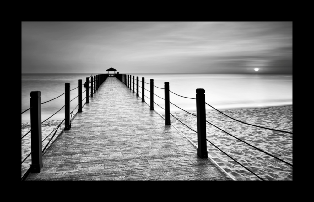 Arte della parete di vetro Molo