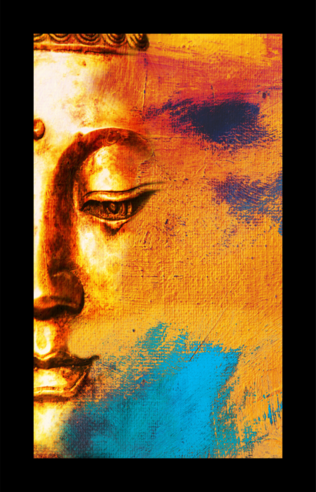 Buddha Glasbild