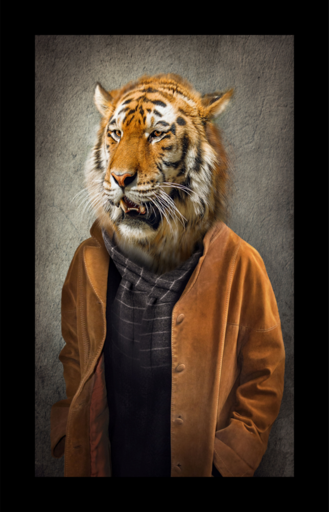 Tiger Glass Wall Art