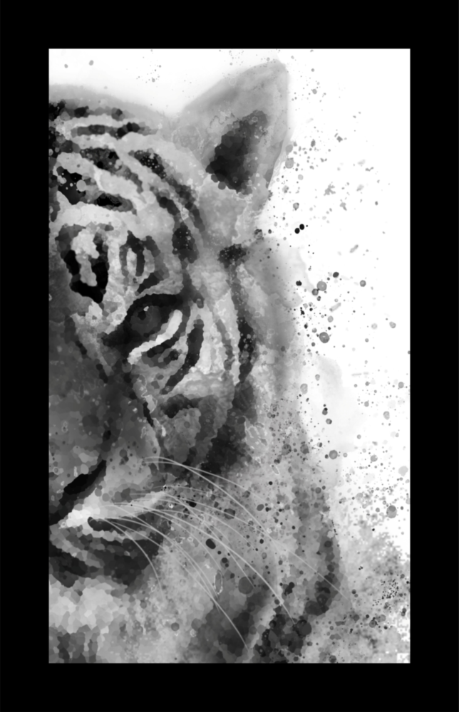 Tiger Glass Wall Art