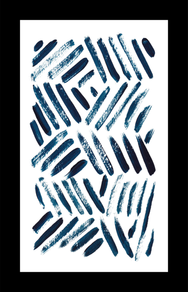 Arte de pared de vidrio de Linee blu