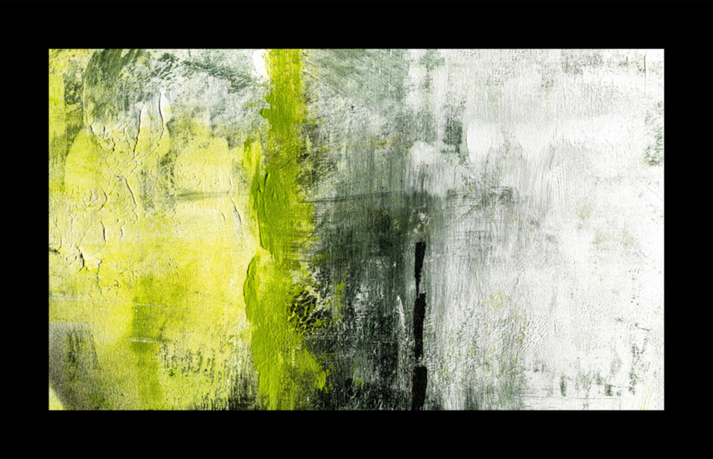 Arte della parete di vetro Verde e verde