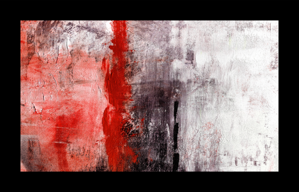 Arte della parete di vetro Rosso e rosso