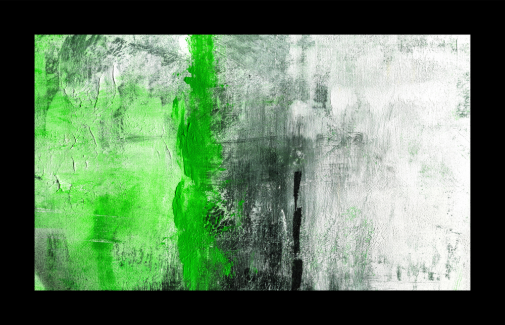 Arte della parete di vetro Verde e verde