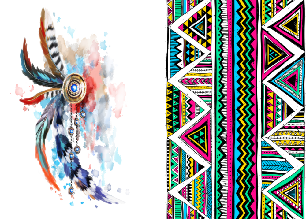 Stile indiano 2 pezzi combinano arte della parete in vetro