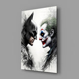 Batman vs. Joker Glass Wall Art