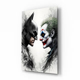 Batman vs. Joker Glass Wall Art