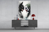 Batman vs. Joker Glass Wall Art