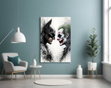 Batman vs. Joker Glass Wall Art