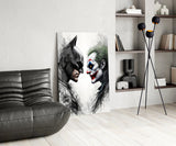 Batman vs. Joker Glass Wall Art