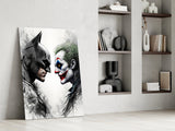 Batman vs. Joker Glass Wall Art