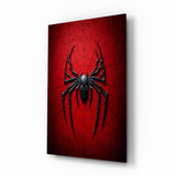 Spider Web Glass Wall Art