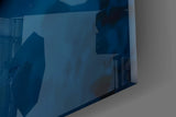 Superman Logo on Dark Glass Wall Art