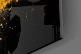 Batman Logo Splash Glass Wall Art