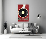 Classic Vinyl Record Glass Wall Art