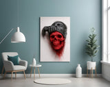 Ethereal Skull Glass Wall Art