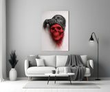 Ethereal Skull Glass Wall Art