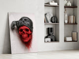 Ethereal Skull Glass Wall Art